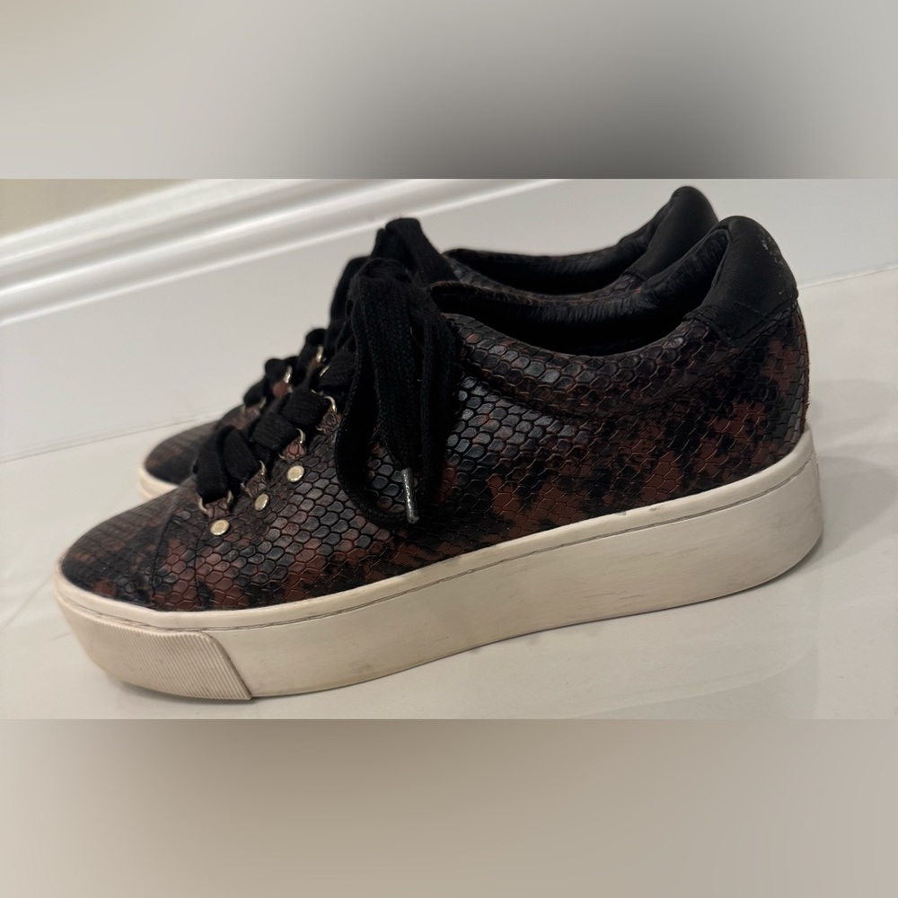 Joie Handan Studded Python Snake Embossed Leather… - image 3